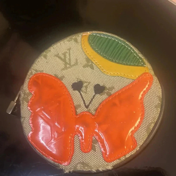 Louis Vuitton mini Lin monogram Conta De Fis coin pouch COA included - Picture 2 of 8